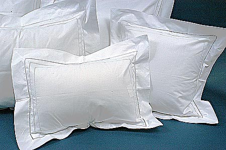 Baby sham. Hemstitch English. 8 inches square pillow